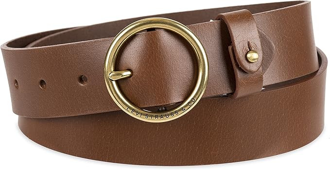 Levi's Women's Circular Center Bar Buckle Belt | Amazon (US)