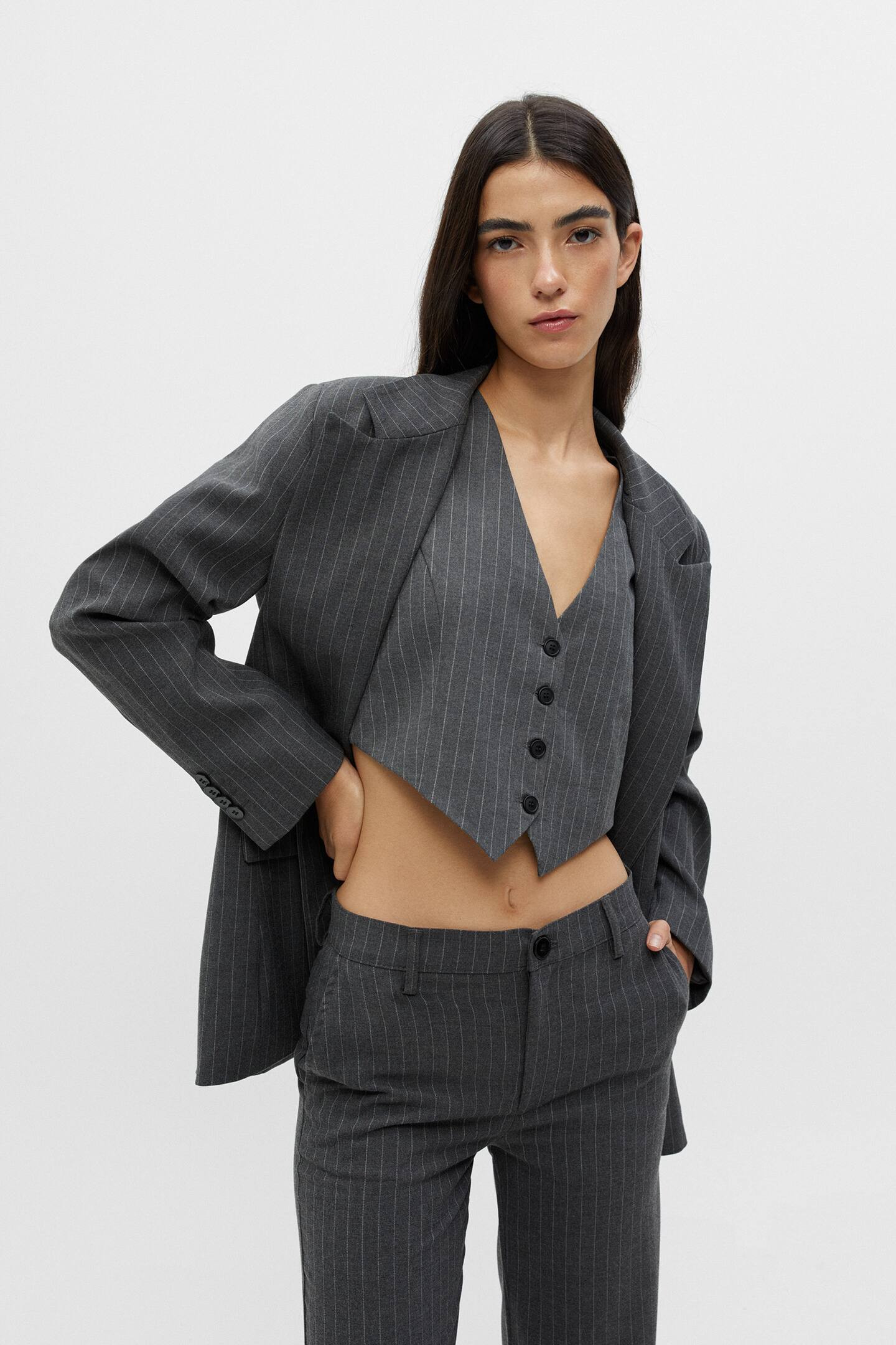 Pinstripe waistcoat | PULL and BEAR UK