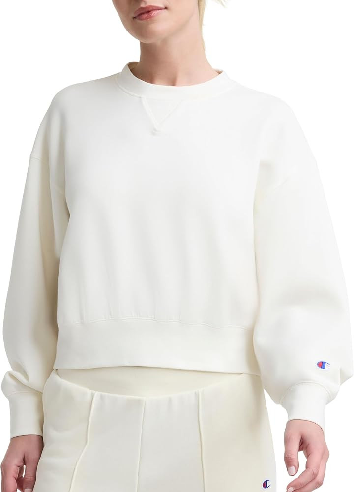 Champion Women's Endzone Crewneck Sweatshirt, Loose Fit | Amazon (US)