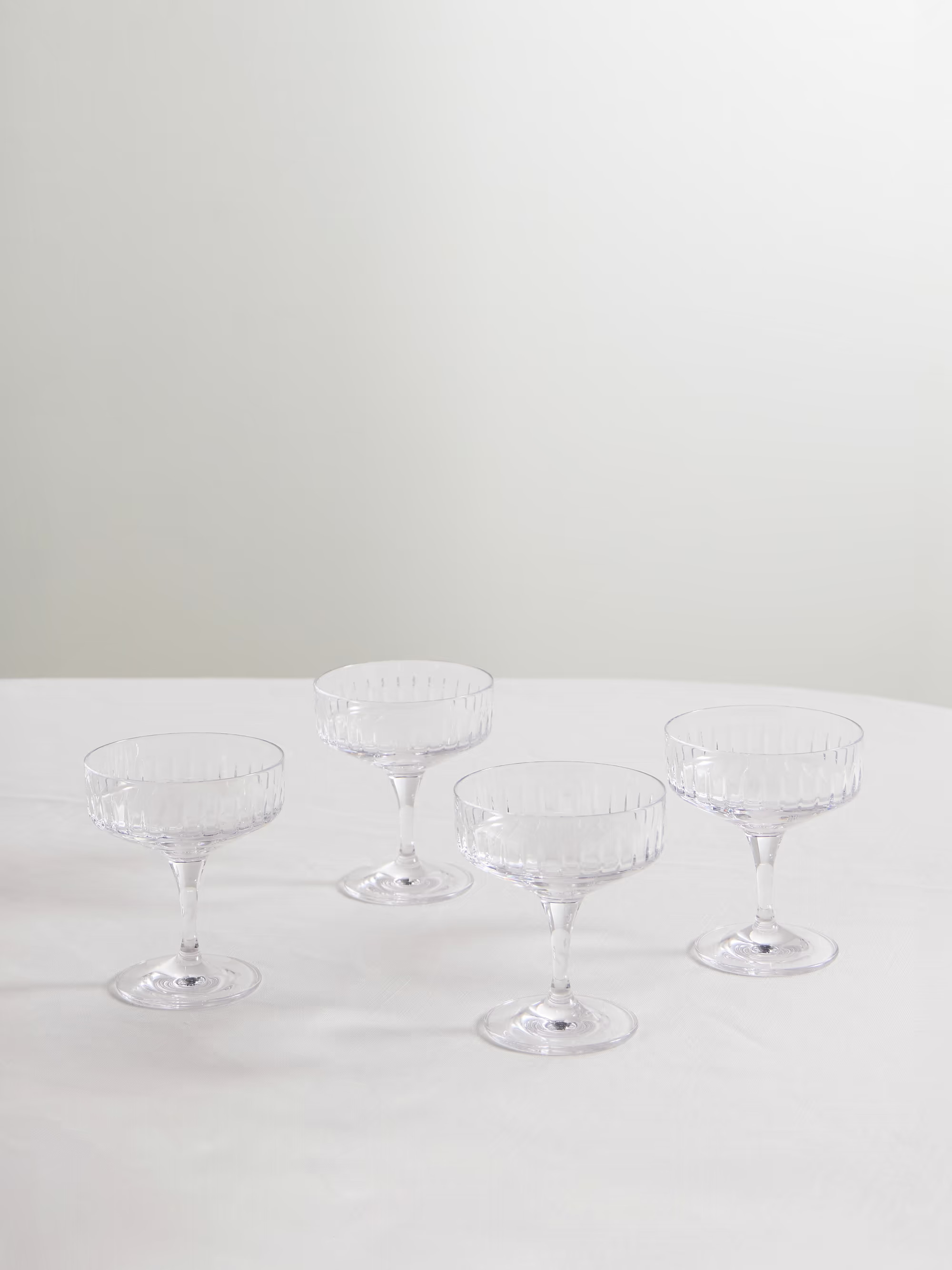 Roebling set of four crystal champagne coupes | NET-A-PORTER (UK & EU)