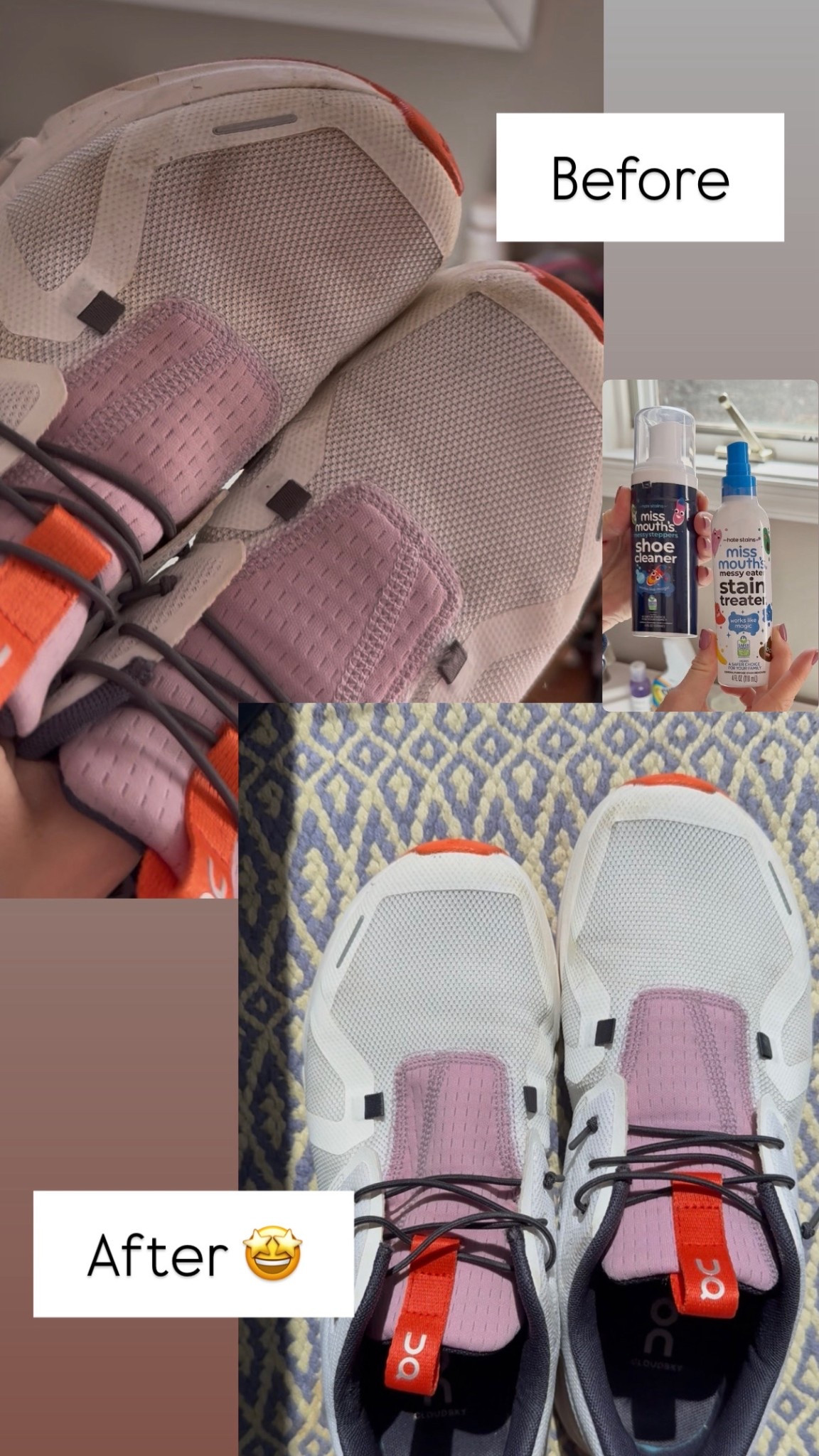 I’m way too excited about a shoe cleaner but this one is SO good 🙌

The Messy Steppers shoe cleaner from Miss Mouth’s makes sneakers look almost brand new again. It works on leather, mesh, cloth — all the things — and it’s so easy to use.

If you have kids (or just wear your sneakers a lot like I do 😂), this is one of those products you’ll keep reaching for. I didn’t realize how much I needed this until I tried it.

Linking it here on my LTK because I’m genuinely impressed with how well it works.


#LTKmomlife #LTKdayinmylife