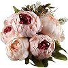Leagel Fake Flowers Vintage Artificial Peony Silk Flowers Bouquet Wedding Home Decoration, Pack ... | Amazon (US)
