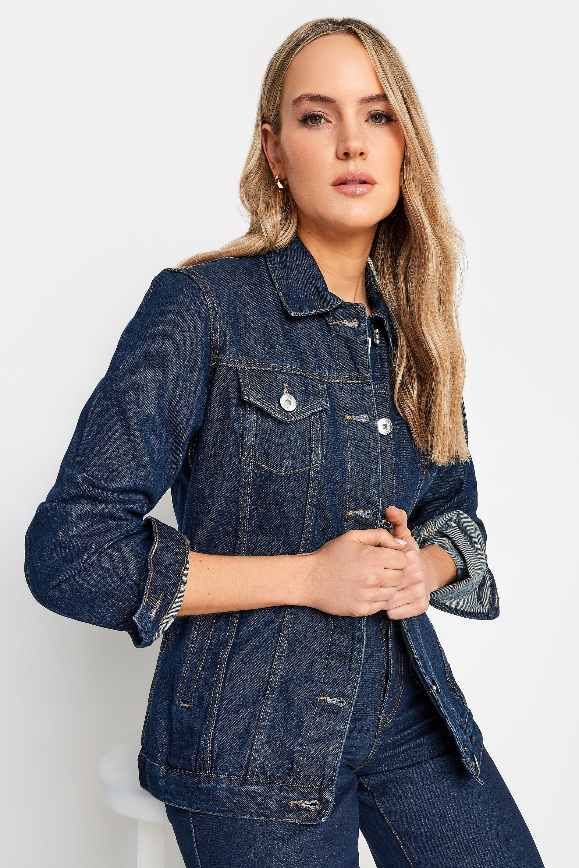 LTS Tall Indigo Blue Denim Jacket | Long Tall Sally