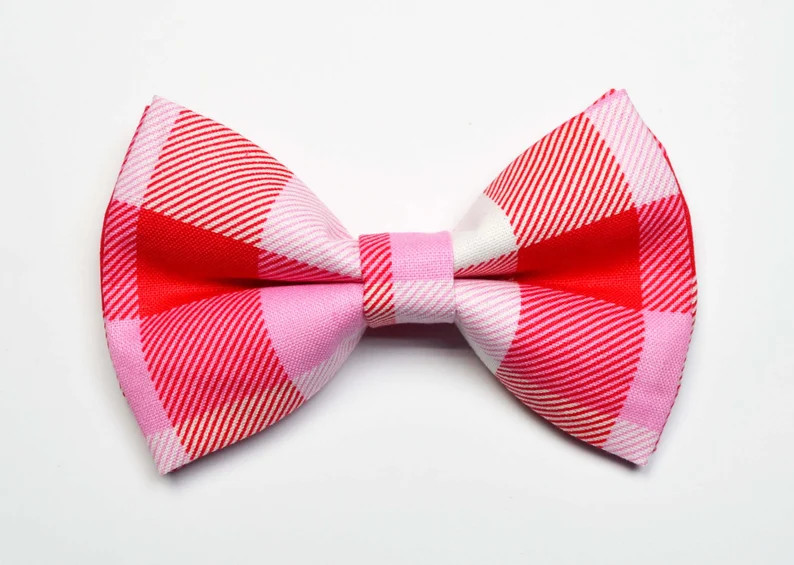 Valentine Red and Pink Plaid Bow Tie, Boys Valentine's Outfit, Valentine's Bow Tie, Baby Bowtie, ... | Etsy (US)