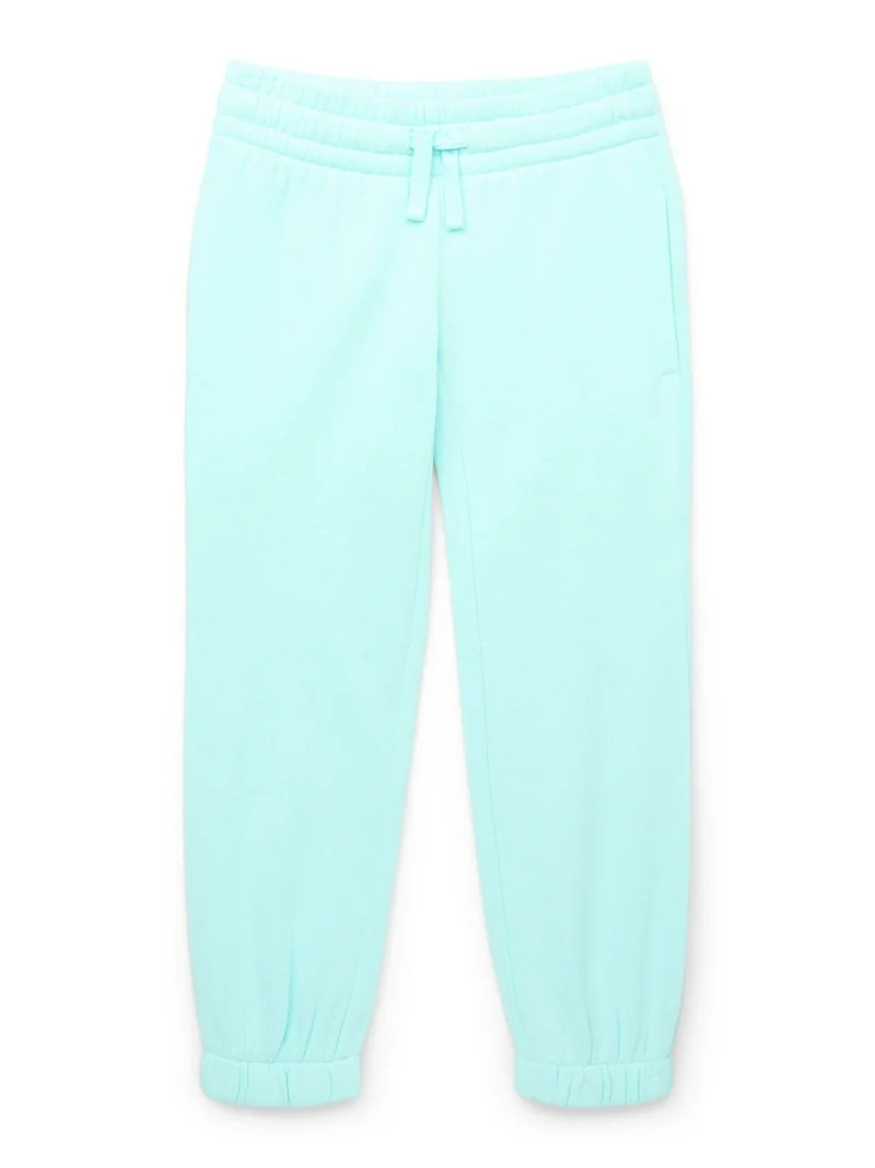 Athletic Works Little and Big Girls Fleece Jogger Sweatpants, Sizes 4-18 & Plus | Walmart (US)