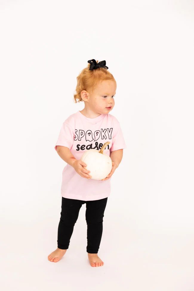 Spooky Season Pink Toddler Graphic Tee | The Pink Lily Boutique