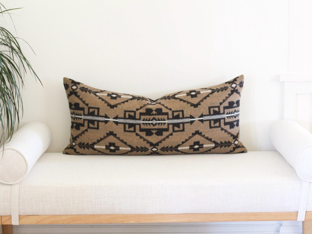 14x30 Penasco Wool Pillow Cover, Southwestern Long Lumbar Pillow Cover (ready to Ship) - Etsy | Etsy (US)