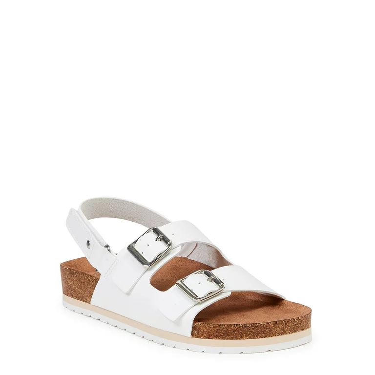 Time and Tru Women's Back Strap Footbed Sandals | Walmart (US)
