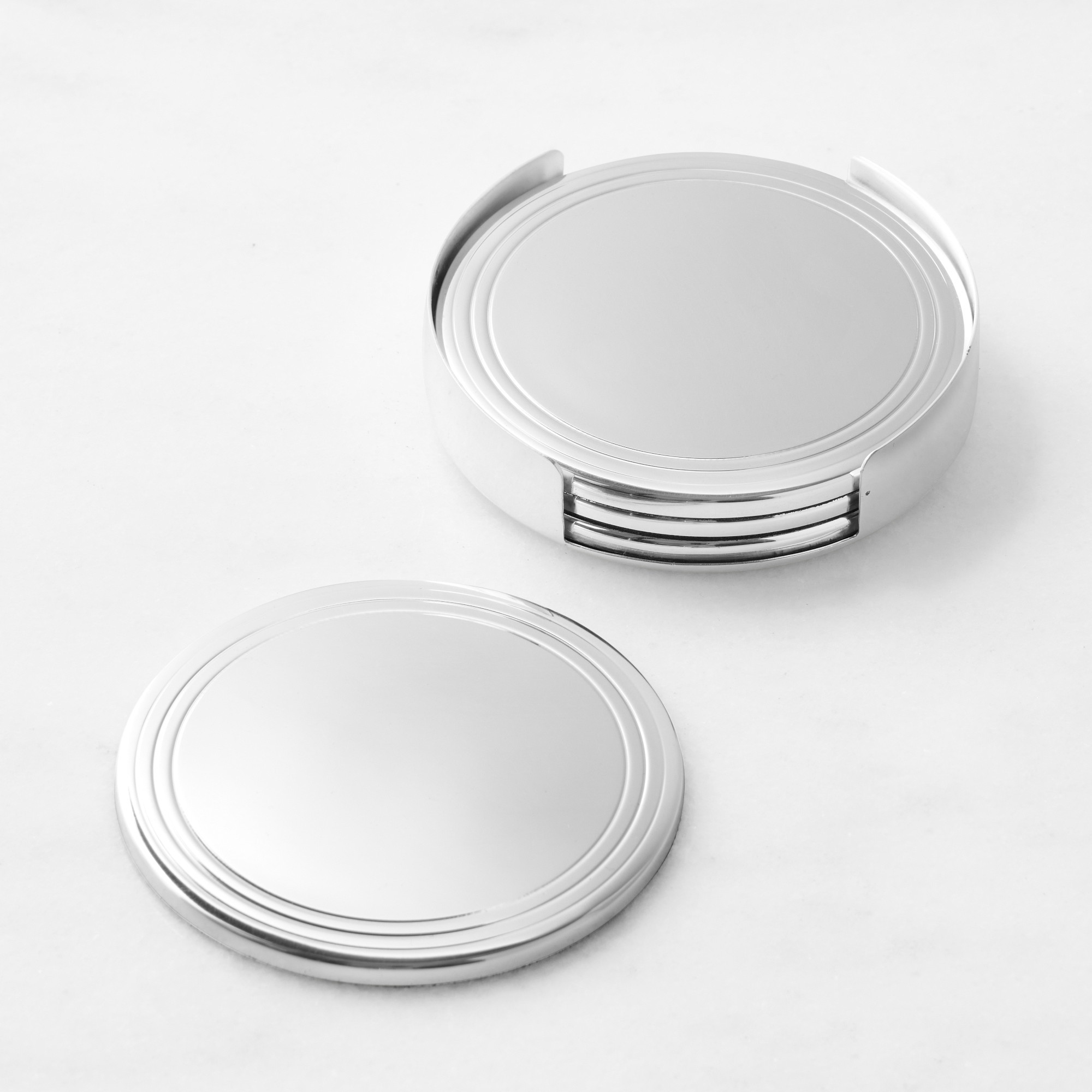 Heirloom Silver Coasters, Set of 4 | Williams-Sonoma