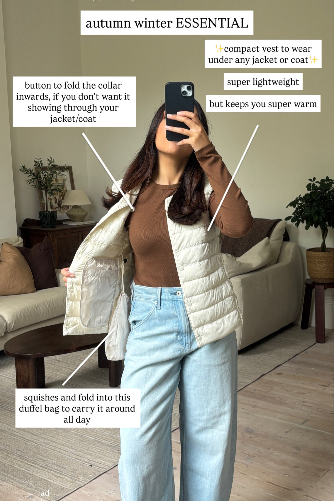 AD uniqlo september uniqlo autumn winter fleece cardigan fleece jacket navy jacket navy cardigan basic top chocolate brown ribbed top chocolate brown belt puffertech compact vest baggy curve jeans pettie friendly jeans petite blue jeans #lifewear #uniqloeurope 


#LTKSeasonal #LTKfindsunder50

#LTKeurope