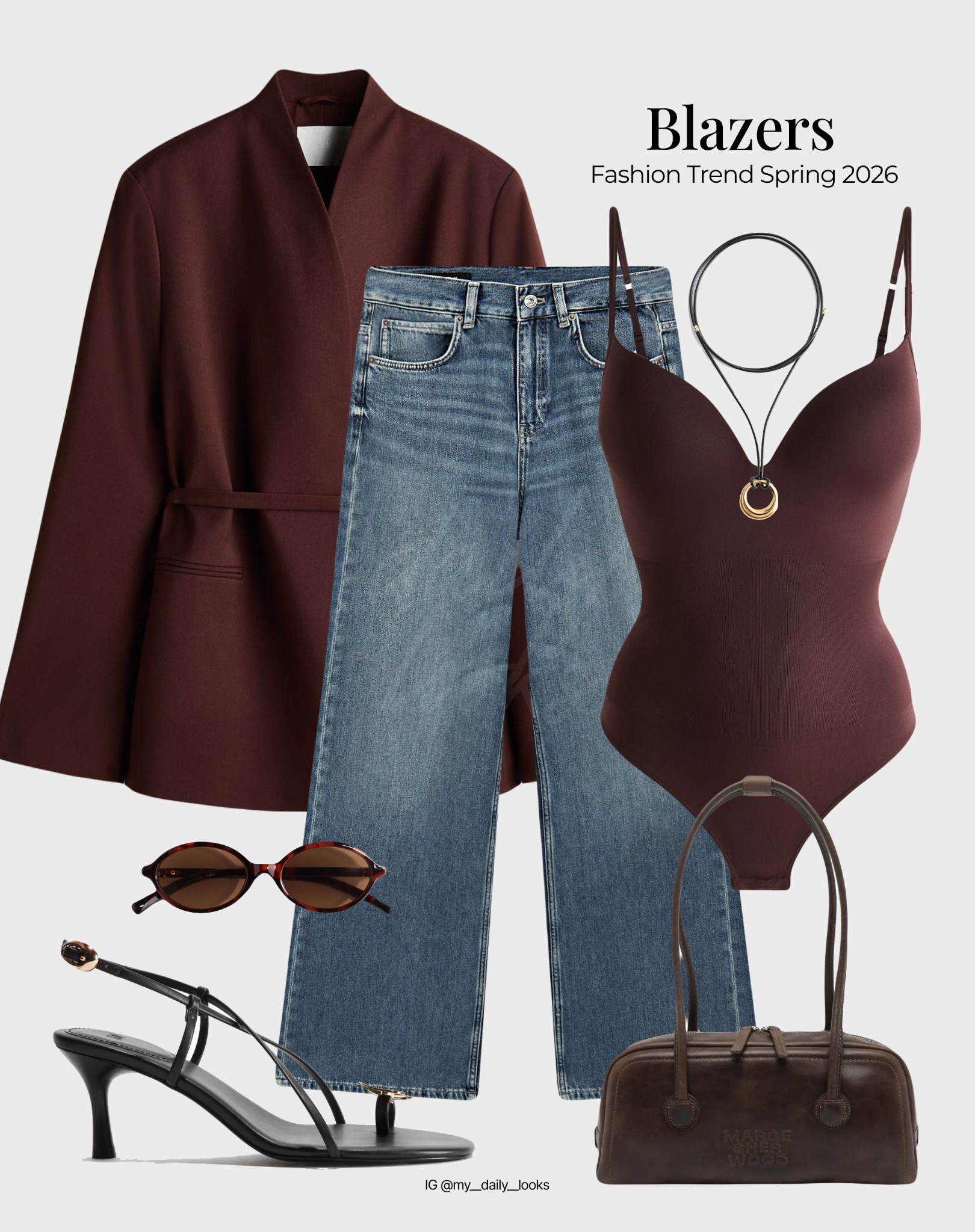 Burgundy Blazer + Bodysuit Combo 🖤 

Tags: spring outfits, spring balzers, blazer looks, spring jacket, 2026 trends, workwear, H&M new-in, Mango new-in, spring summer outfits 2026, spring look, capsule wardrobe, high street.


#LTKstyletip #LTKsummer #LTKspring