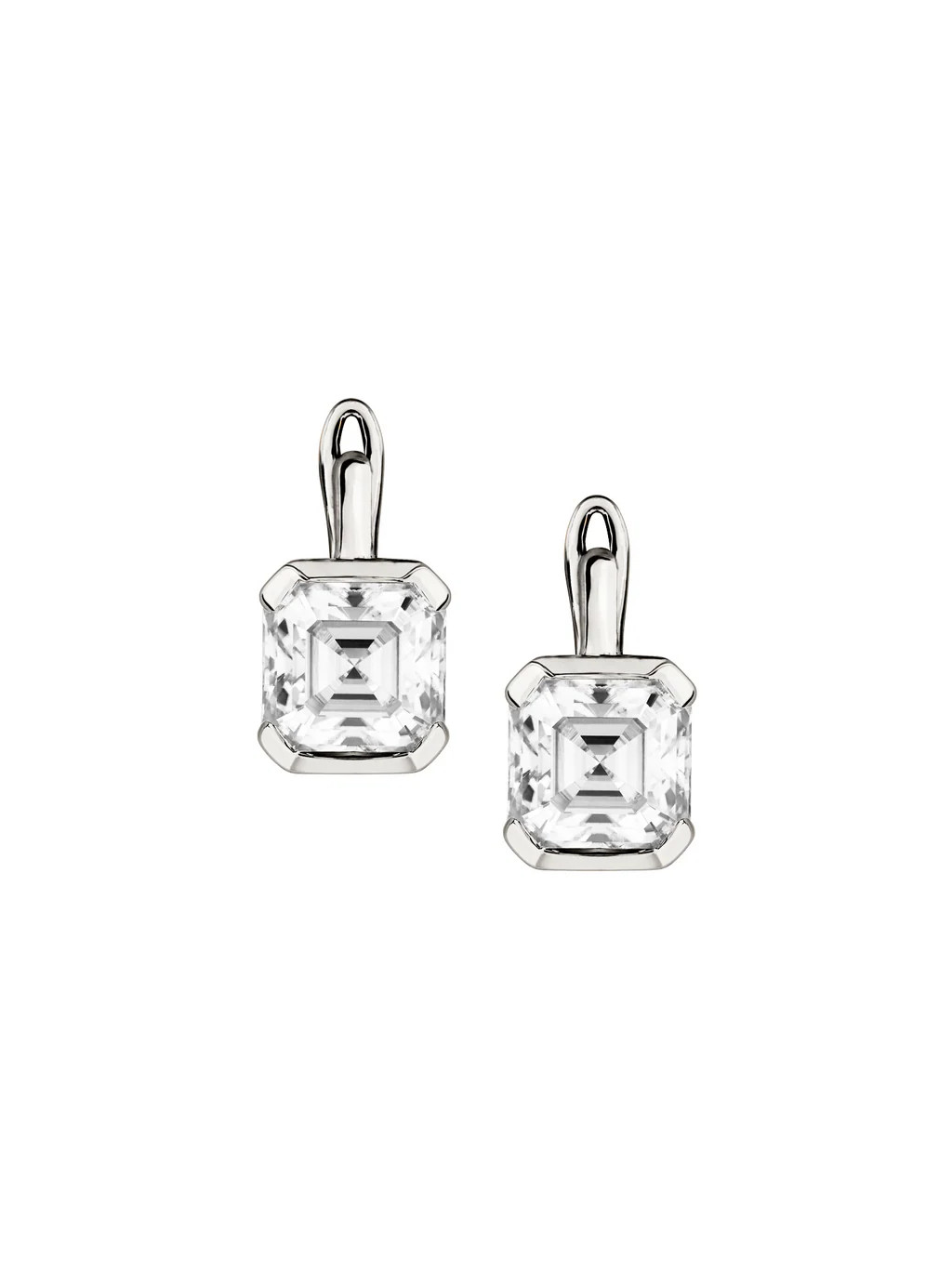 INÈS ASSCHER-CUT EARRINGS IN MOISSANITE | Dorsey