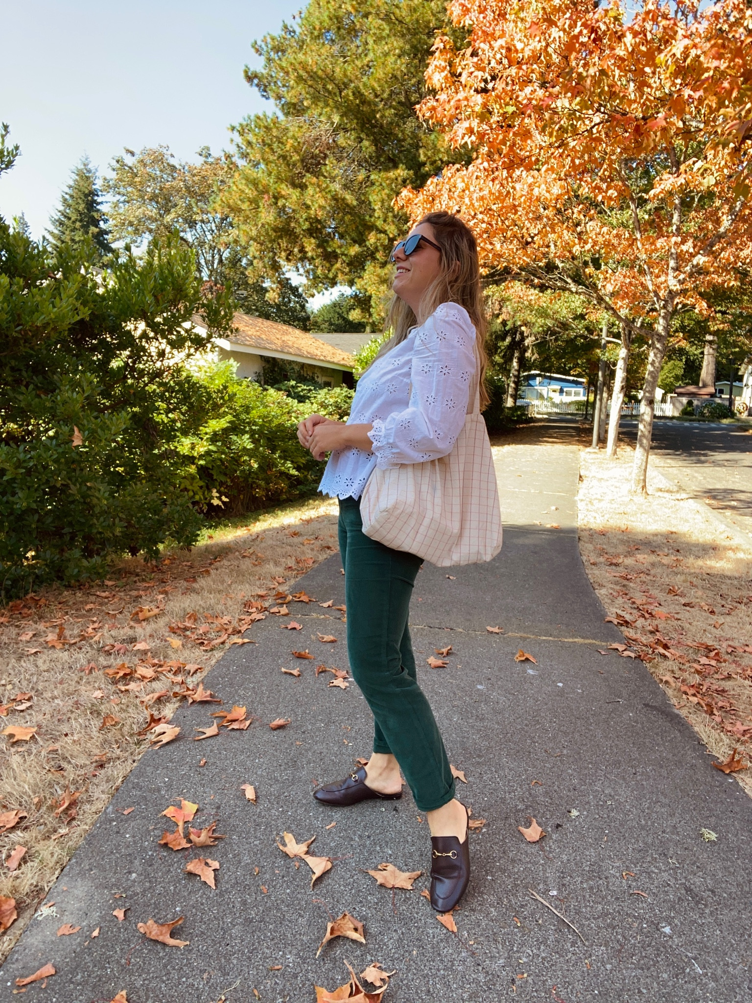 My nine year old self is excited that corduroys are back in style! I’ve had this straight leg pair from J.Crew for several years now and they are available again in new colors. 
I’m wearing my true size and the fit is perfect. Comfortable in the waist with just a little room in the legs 

#LTKSeasonal #LTKunder100