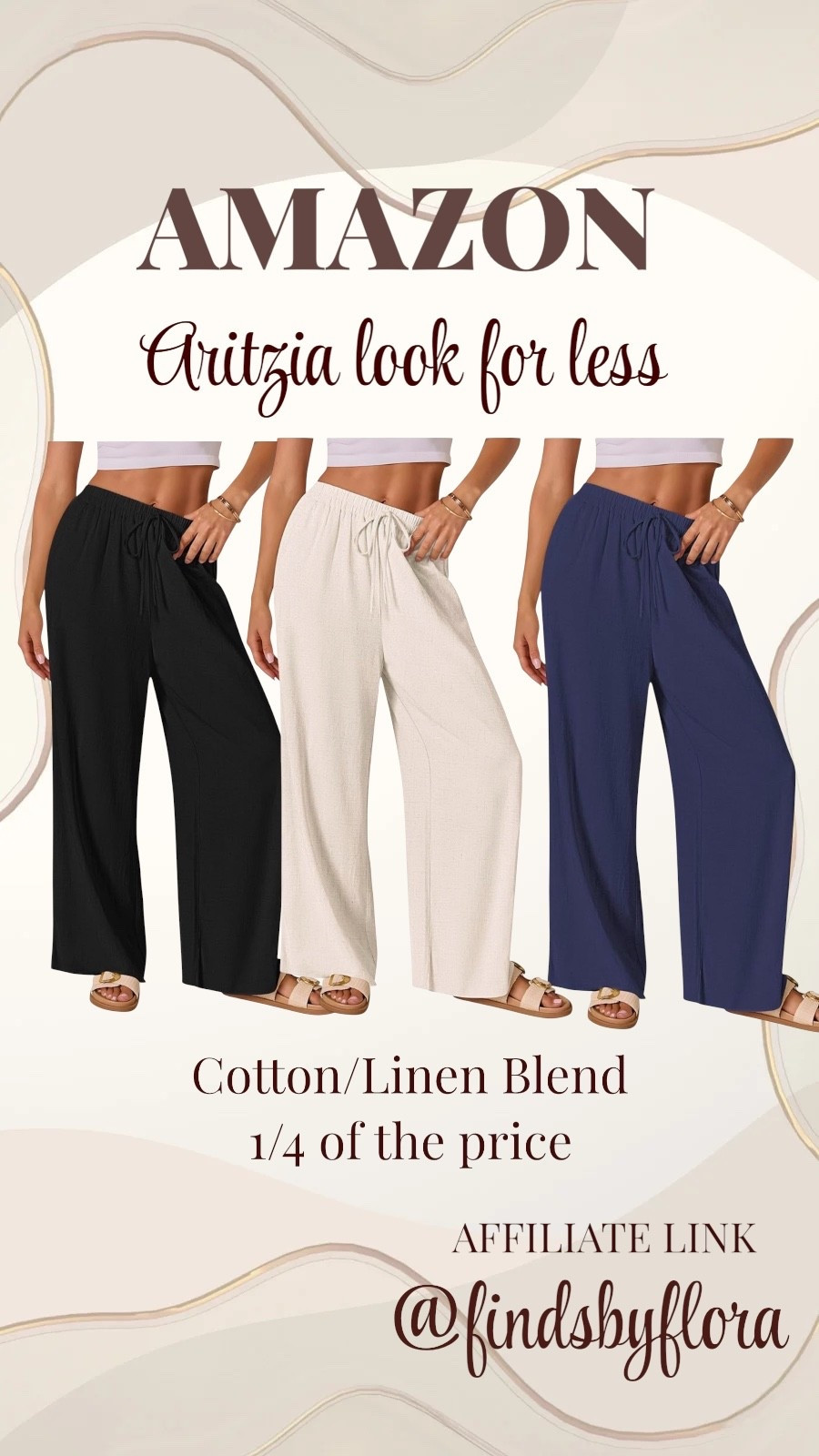 Aritzia Lodge linen pant dupe for a 1/4 of the price. On sale for $33 on Amazon!

#LTKcanada #LTKsale #LTKsummer