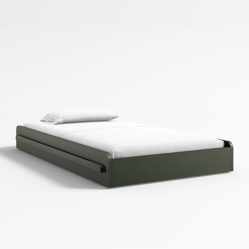 Olive Kids Twin Trundle Bed Frame + Reviews | Crate & Kids | Crate & Barrel
