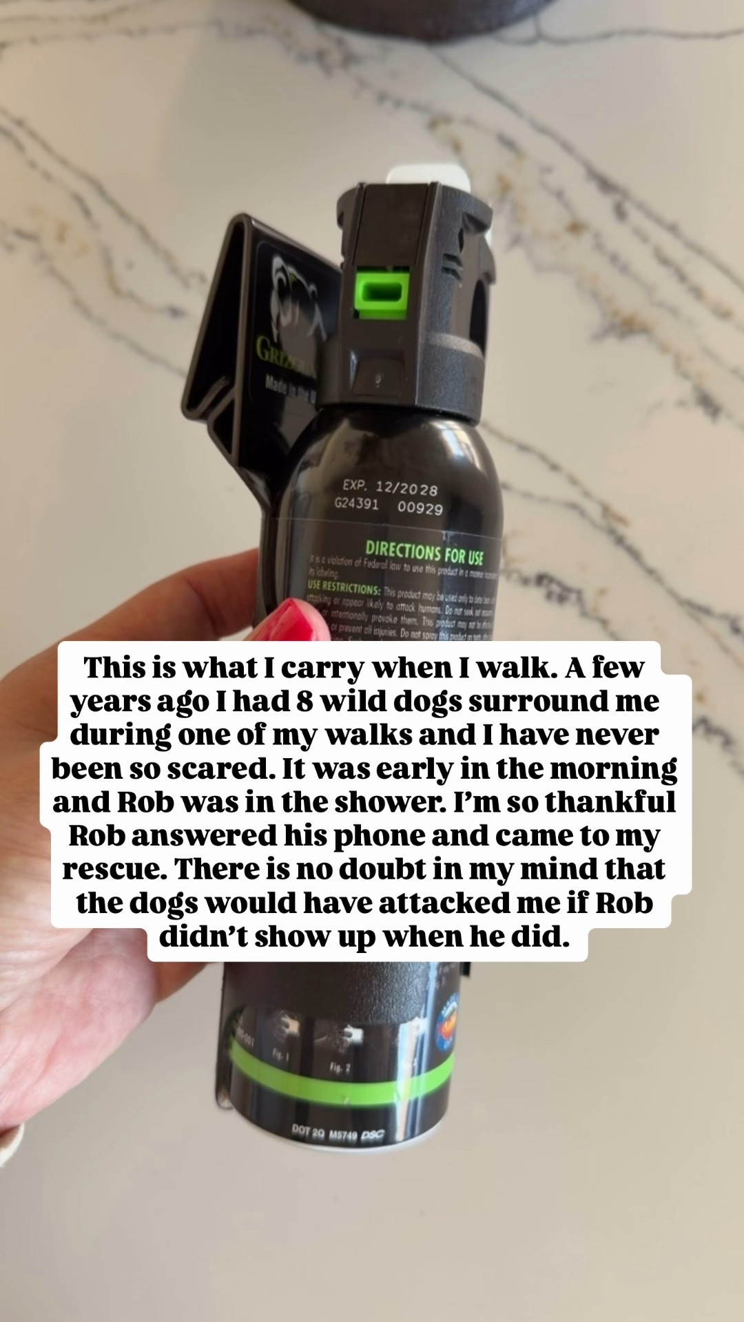 Better safe than sorry and this is what I carry every time I go for a walk. It helps give me peace of mind

#LTKMidsize #LTKOver40