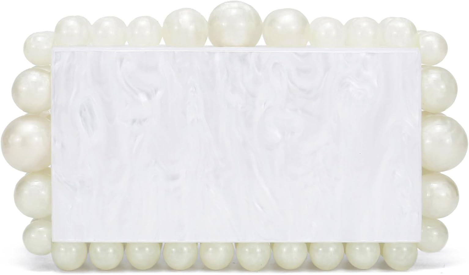 Acrylic Evening Clutch Bag for Women Marble Handbag Pearl Clutch Purses for Formal Wedding Prom... | Amazon (US)