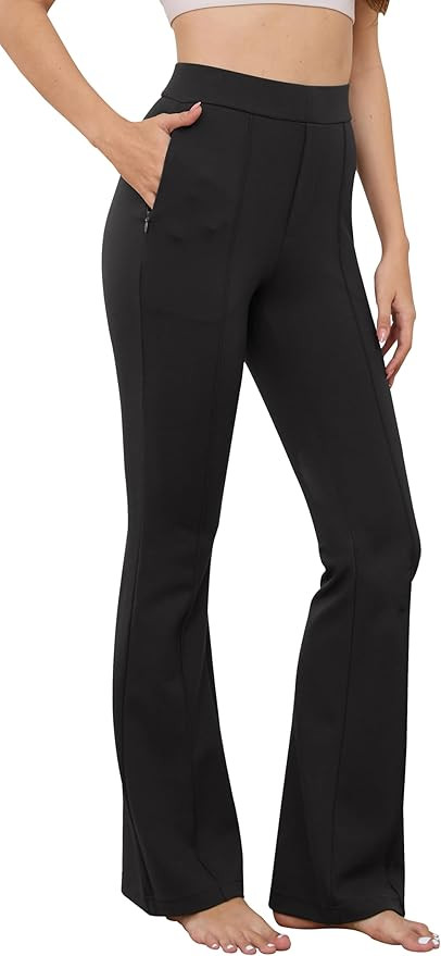 Women’s 2024 Fall 27"/29"/31" Flare Yoga Dress Pants, High Waist Stretchy Slacks for Work Busin... | Amazon (US)