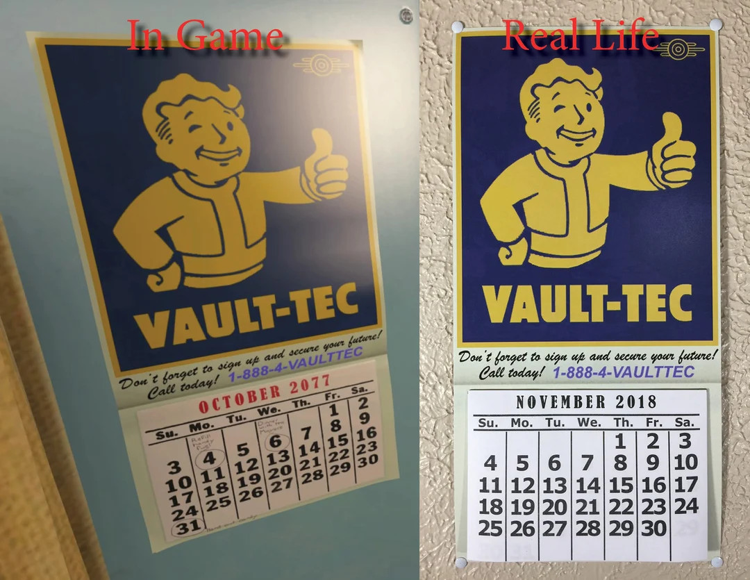 Un-official Handmade Fallout 12 Month Calendar for 2024 - Etsy | Etsy (US)