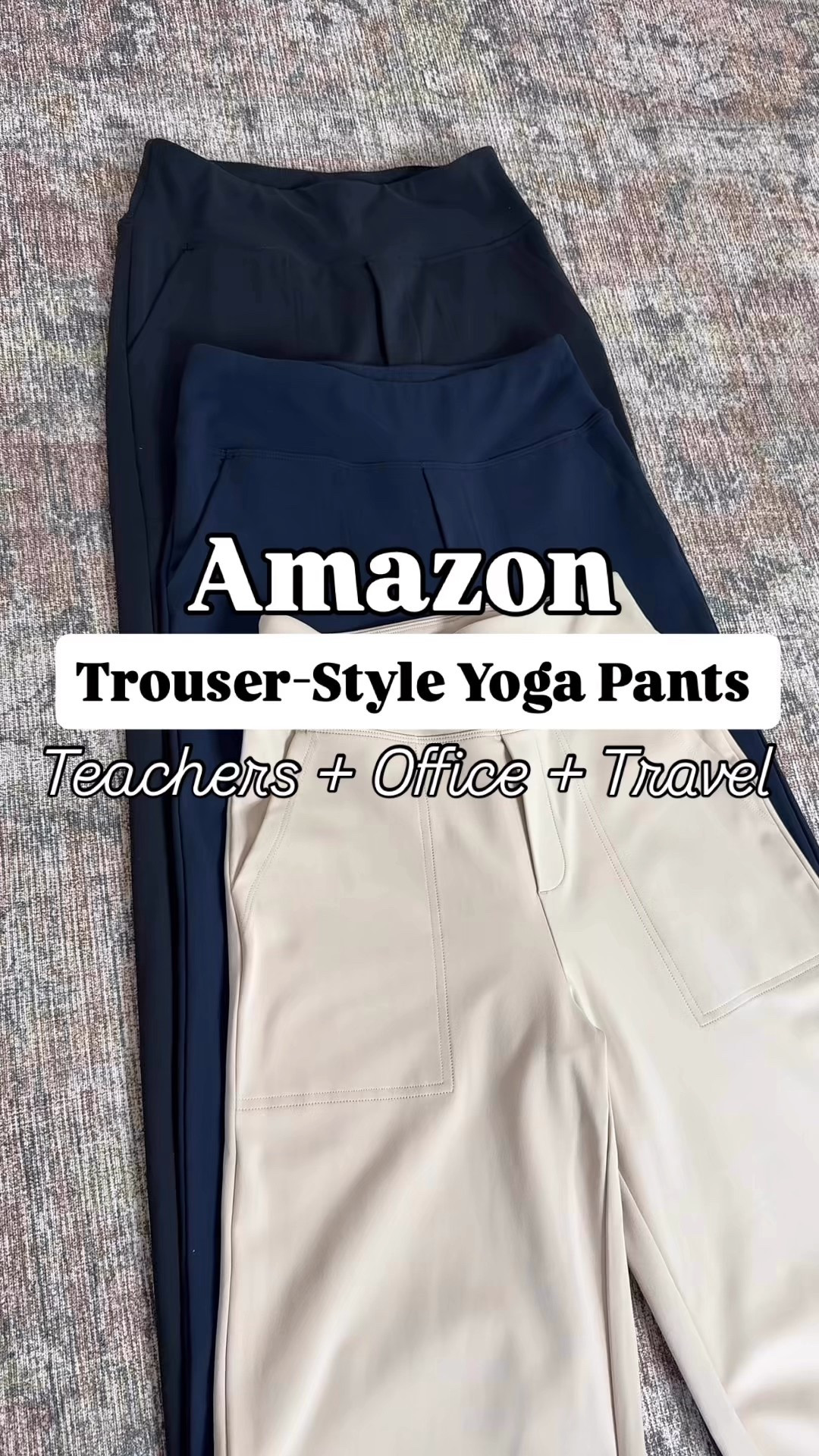 Amazon Teacher outfit. Amazon Travel outfit. Casual outfit. Amazon Wide leg trouser style yoga pants in 29”, XS. Colors black, dark navy and light khaki. Smallest size in tops. Shoes are TTS. Love this cardigan in small! Denim jacket in XS. 


#LTKShoeCrush 

#LTKgrwm #LTKTravel #LTKWorkwear