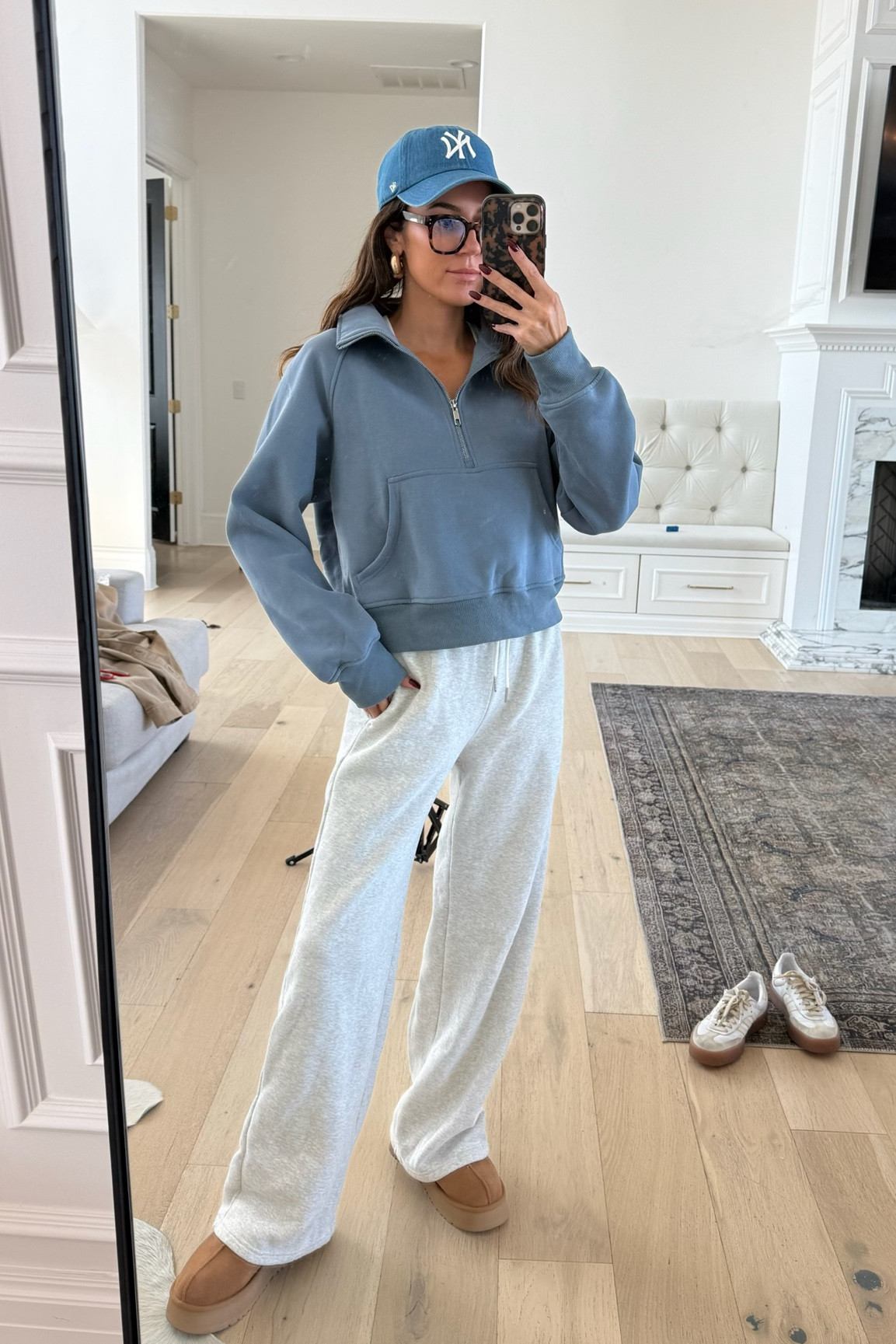 Comfy casual fall outfit 🤍

Fall outfits, casual outfit, half zip pullover, half zip sweatshirt, Abercrombie, gray sweatpants, school drop off outfit, weekend outfit, fall style, mom style, amazon fashion, chestnut Uggs, Christine Andrew 

#LTKSeasonal #LTKStyleTip #LTKFindsUnder50