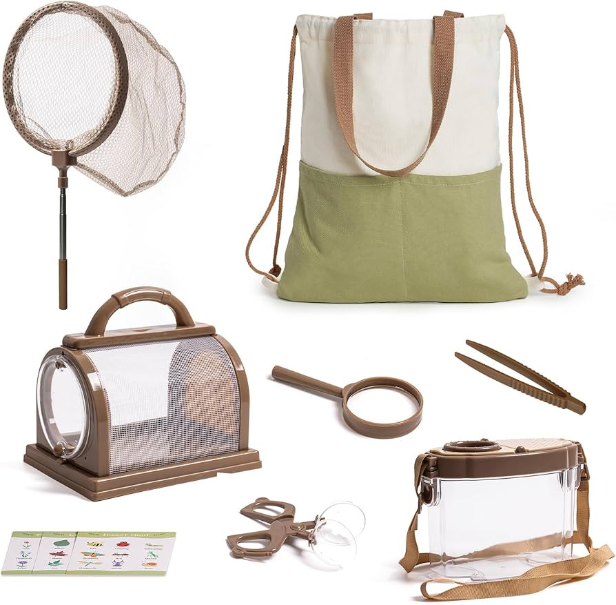 ROBOTIME Kids Explorer Kit,Bug Catcher Kit for Kids, Outdoor Exploration Set Camping Gear for Kid... | Amazon (US)
