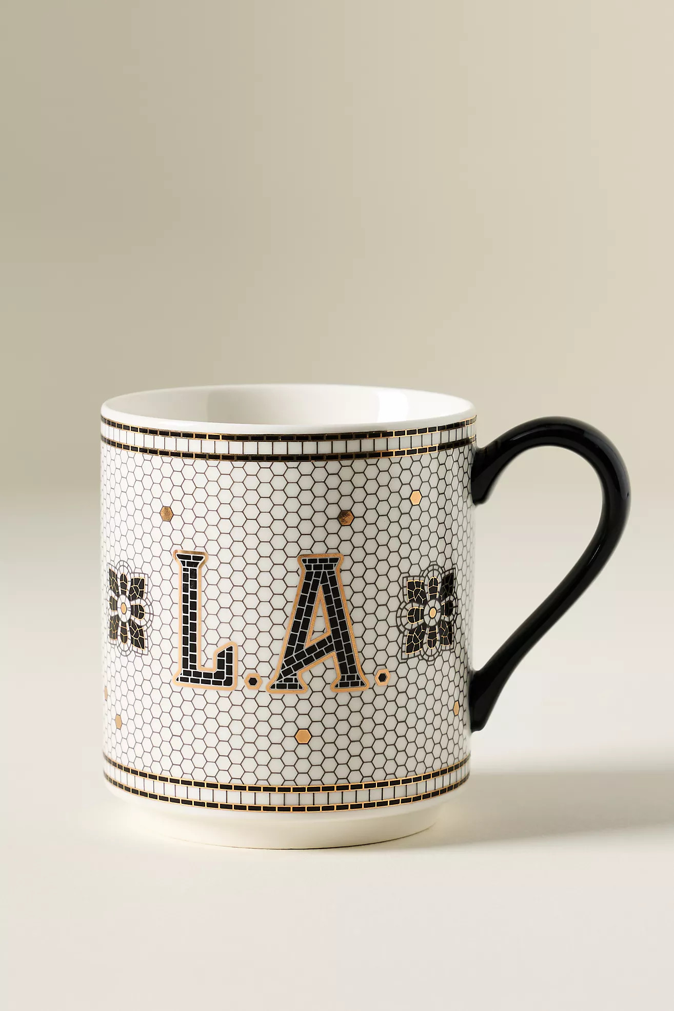 The Bistro Tile Stoneware Mug: Jetsetter Edition | Anthropologie (US)