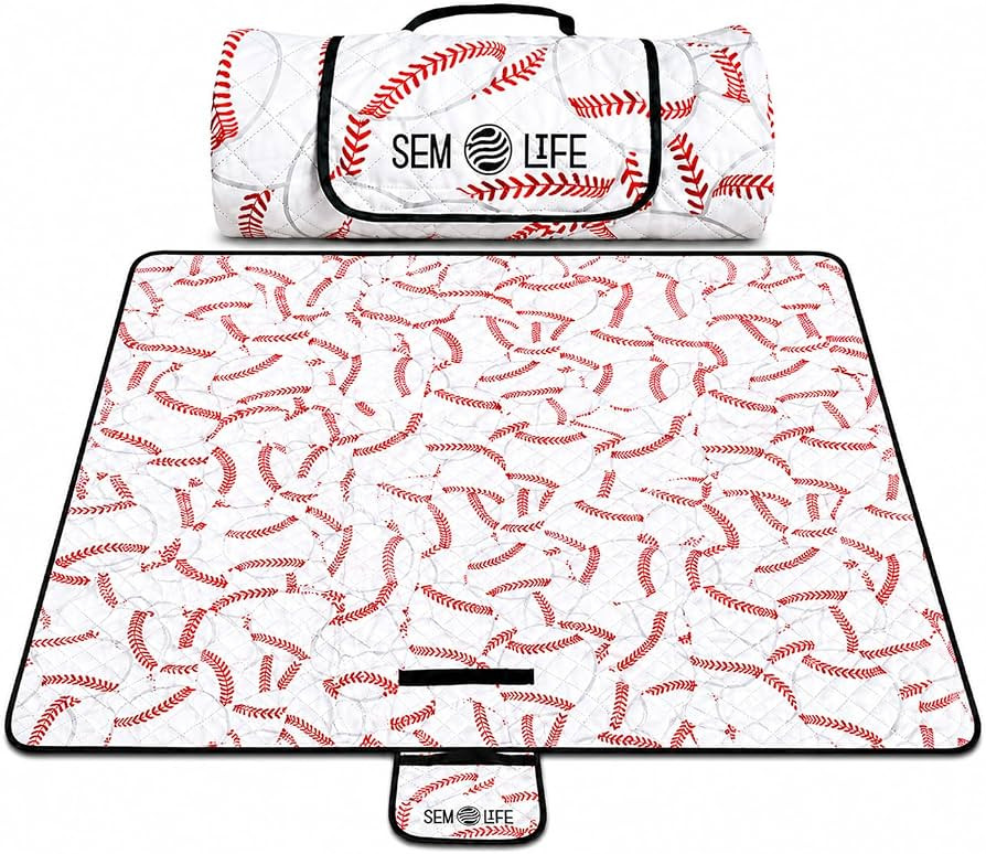 Baseball Outdoor Stadium Blanket XL 80x60 Reversible Soft Fleece | Amazon (US)