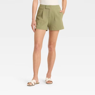 Women's High-Rise Tailored Shorts - A New Day™ | Target