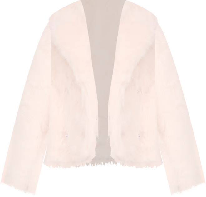 Women's Faux-Fur V-Neck Long Sleeve Jacket | Macy's