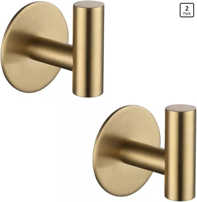 Zuvky Self Adhesive Hooks 304 Stainless Steel Heavy Duty Hangers Without Nails for Bathrooms Kitc... | Amazon (US)
