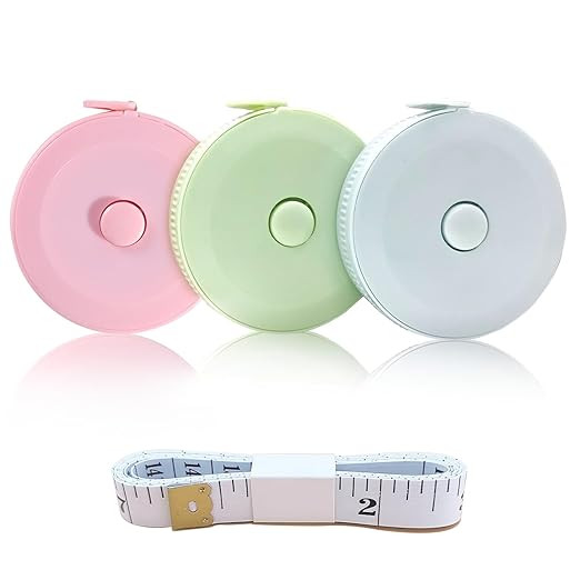 3 Pack Retractable Measuring Tape，60-Inch 1.5 Meter Tape Measures Dual Sided Flexible Ruler for... | Amazon (US)