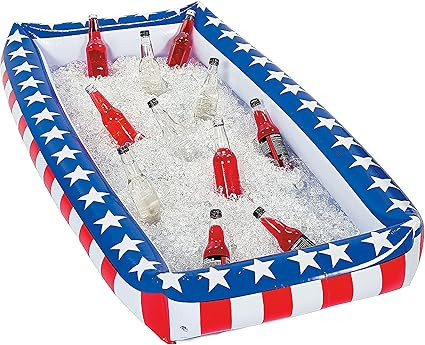 Patriotic Inflatable Serving Bar Ice Buffet Cooler Salad Serving Trays - 4th of July Party Suppli... | Amazon (US)