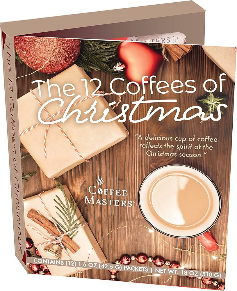 The 12 Coffees, Teas or Cocoas of Christmas (Your Choice) Gourmet Gift Box Set - Best Xmas Presen... | Amazon (US)