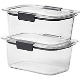 Rubbermaid 2-Piece Brilliance Food Storage Containers with Lids for Lunch, Meal Prep, and Leftove... | Amazon (US)