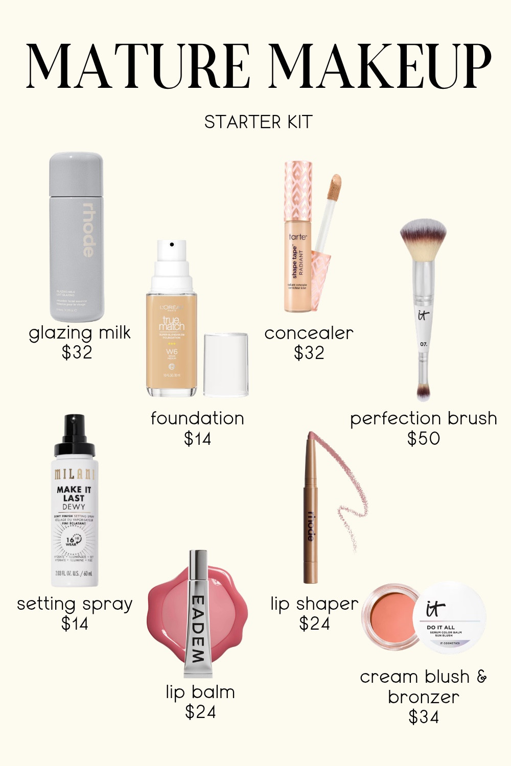 If I were building an over-40 makeup routine from scratch, these are the products I’d start with. Lightweight coverage, cream formulas, hydrating finishes, and easy-to-use products that help create a fresh, natural glow without settling into fine lines.

#LTKSeasonal #LTKBeauty