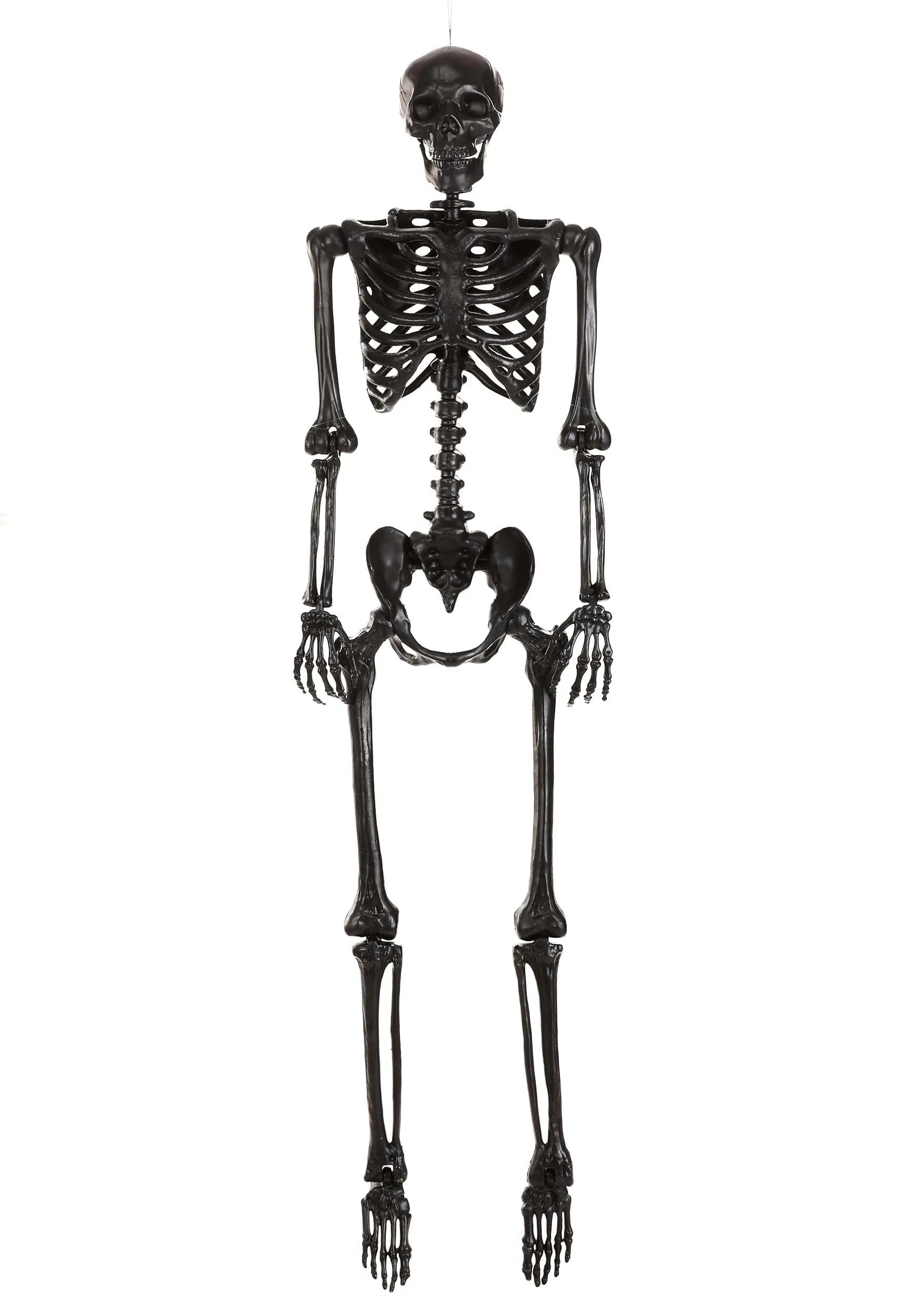 HalloweenCostumes.com FUN Costumes 5FT Crazy Bones Poseable Skeleton in Black Decoration Skeleton Decorations Standard one_size | FUN6580-ST | Lowe's