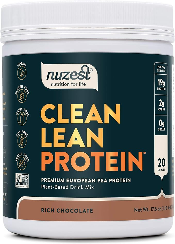 Nuzest - Pea Protein Powder - Clean Lean Protein, Premium Vegan Plant Based Protein Powder, Dairy... | Amazon (US)