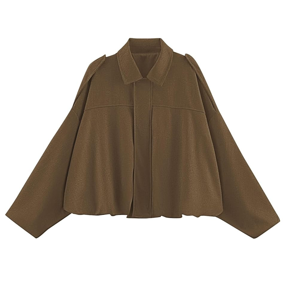 Womens Faux Suede Jackets Fall Fashion Outfits Coat Winter Clothes Open Front Cropped Jacket | Amazon (US)