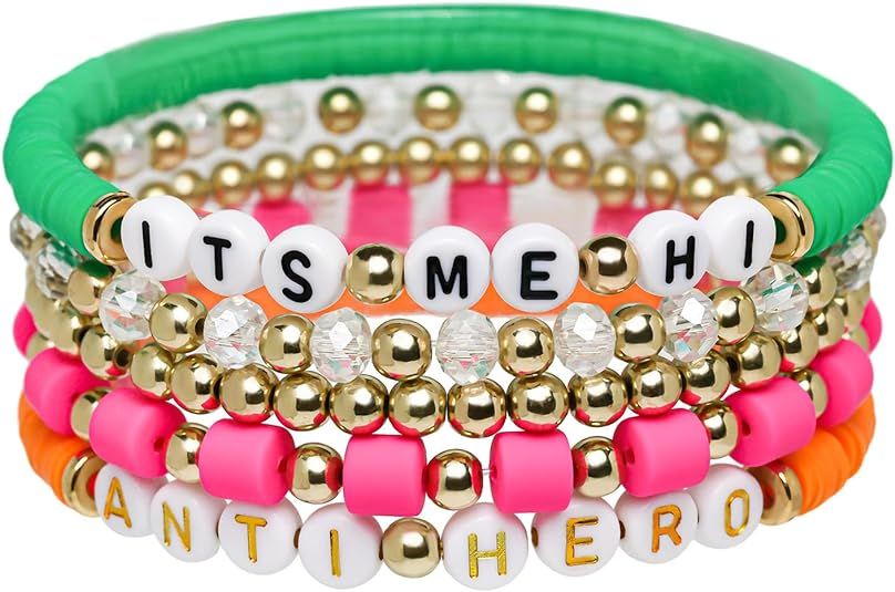 Artlunar 5 Pack Cute Girl Bracelets Gifts For Teens - Singer Inspired Bracelets | Amazon (US)