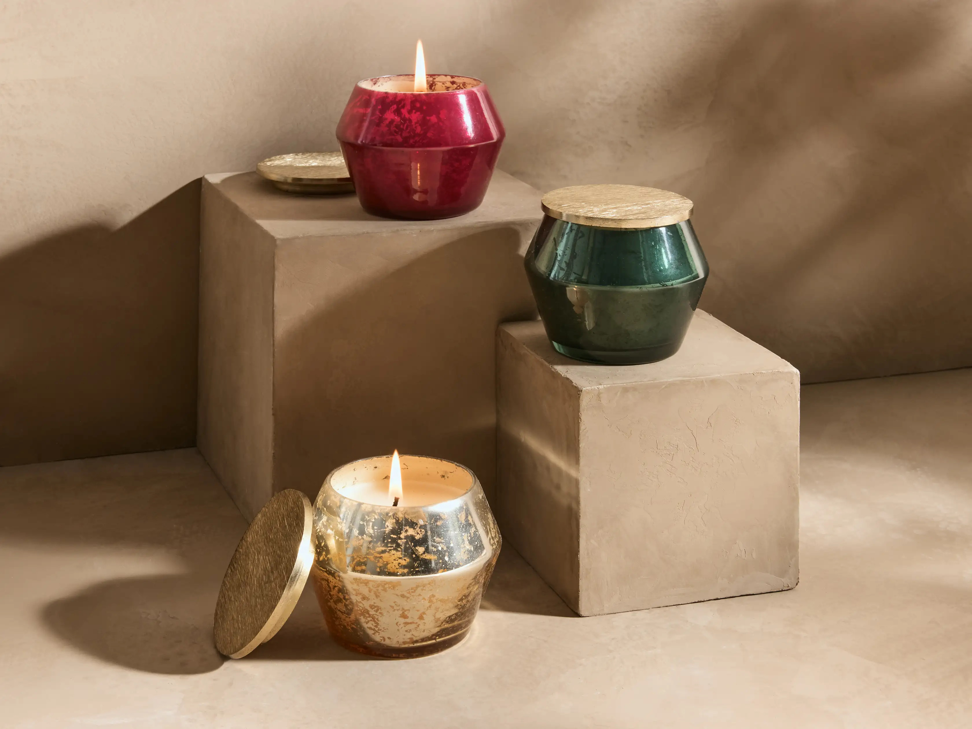 Arhaus Elements Holiday Miniature Candles (Set of 3) | Arhaus