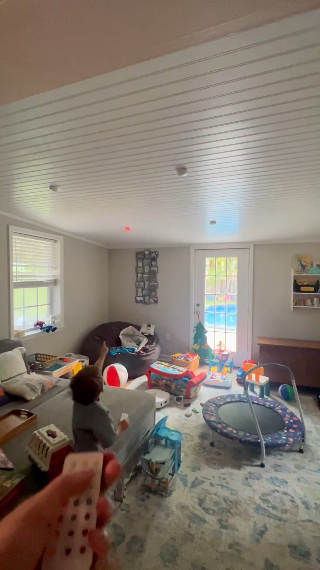 A fun little playroom upgrade that saved us from a much bigger project 🙌🏻 Aiden’s playroom doesn’t have any overhead lighting, and instead of paying to have the whole room wired, we added these battery-operated puck lights to the ceiling!

They come with two remotes, so we kept one and gave Aiden the other. He LOVES getting to choose what color he wants his playroom to be. 🌈 We’re also using rechargeable batteries, so we can just recharge and reuse instead of constantly replacing them.

Such an easy, budget-friendly way to add light to a room without any electrical work! ✨

#LTKmomlife #LTKstorytime #LTKHome