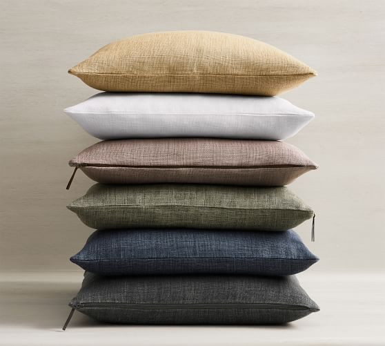 Belgian Linen Pillow Cover | Pottery Barn (US)