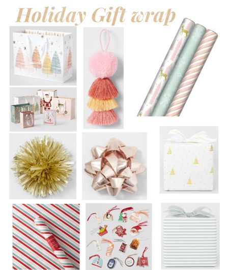 Holiday gift wrap, wrapping paper, bows, holiday cards, bike wrapping paper, target finds, gift bag, gift bags

#LTKSeasonal #LTKhome #LTKHoliday