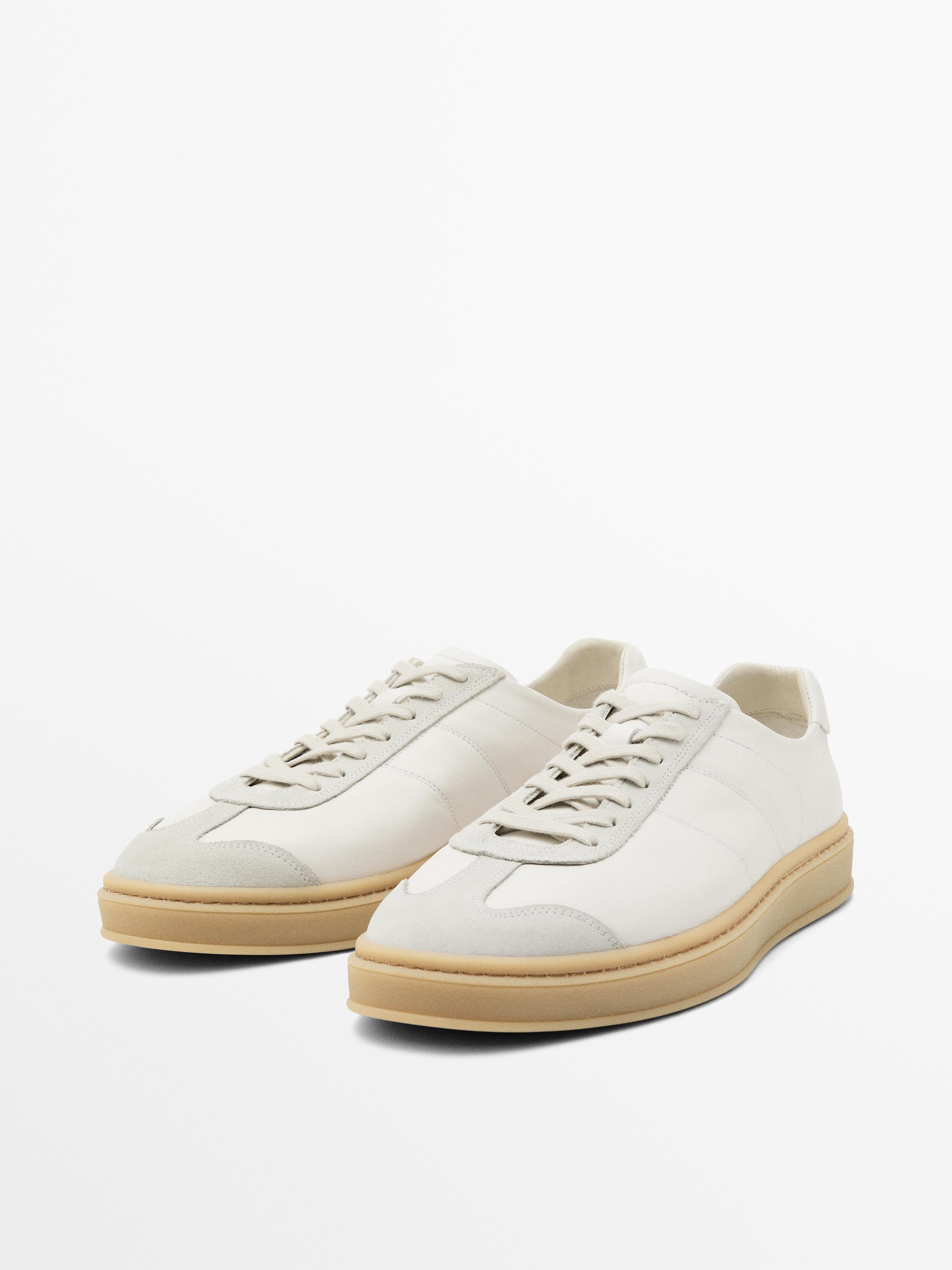 Made of cowhide leather. Farblich passende Schnürsenkel. Innenseite aus Schafsleder. Einlegesohl... | Massimo Dutti DE