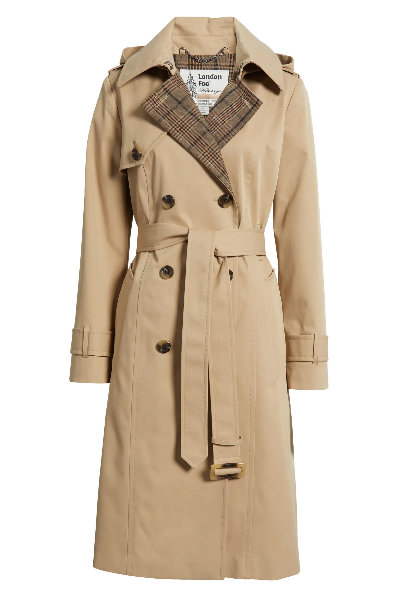 Heritage Trench Raincoat with Removable Hood (Women) | Nordstrom | Nordstrom