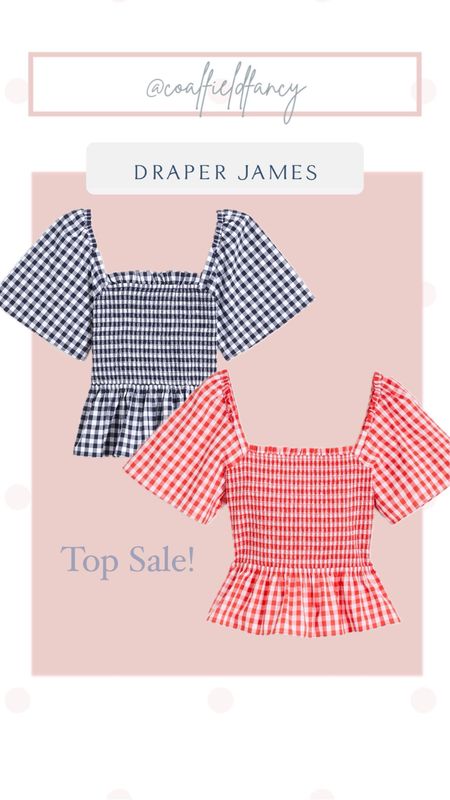 Draper James Gingham top


#LTKsalealert