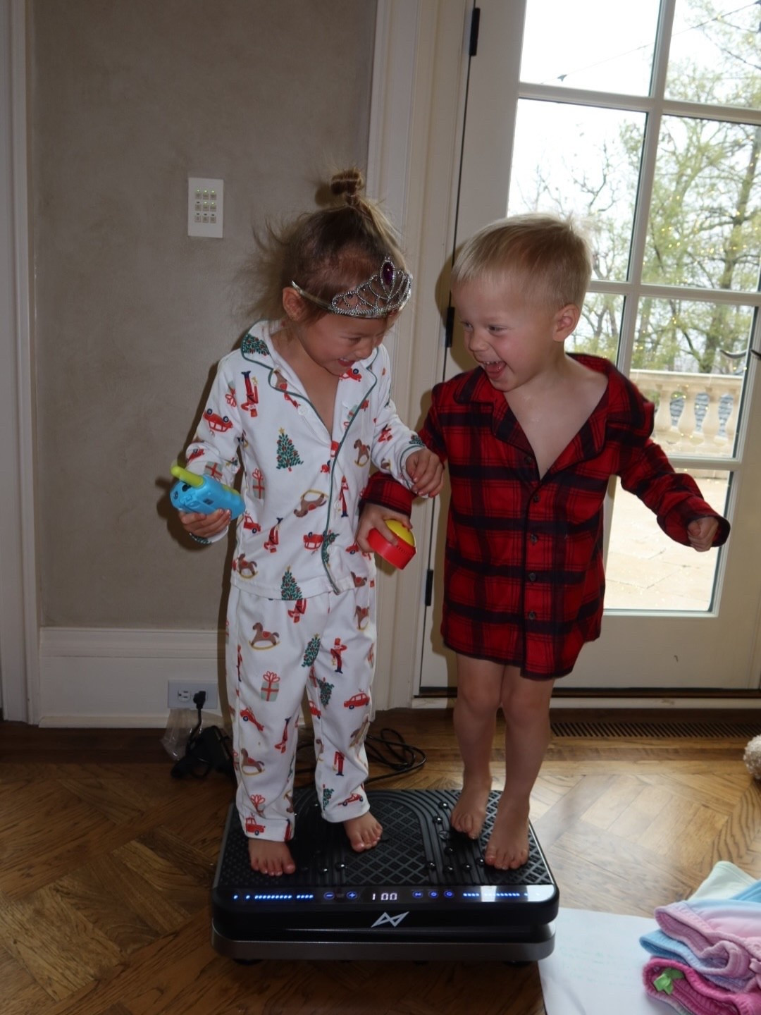 Had this in my Amazon cart forever and Santa delivered! 🎁 Total fan-favorite gift of Christmas — everyone wanted a turn, even these cuties 😍
Linking mine and a few others with great ratings! 

#LTKFindsUnder100 #LTKselfcare #LTKmomlife