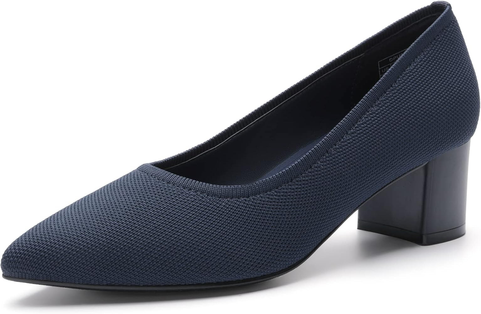 DREAM PAIRS Women's Chunky Low Block Heels Closed Toe Work Pumps Comfortable Knitted Pointed Toe ... | Amazon (US)