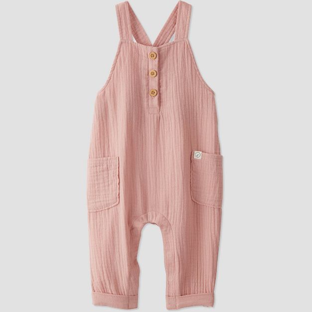 Baby Girls' Gauze Overalls - little planet by carter's Pink | Target